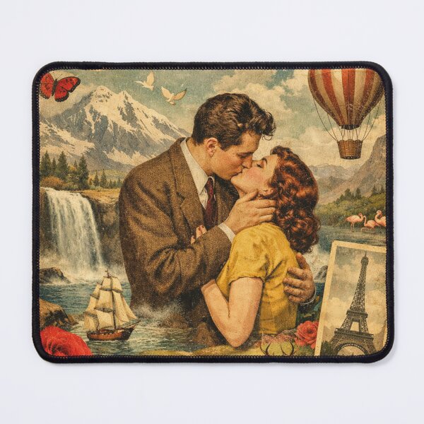 Item preview, Vintage World Tour – Romantic Kiss in Paris designed and sold by Mauswohn.