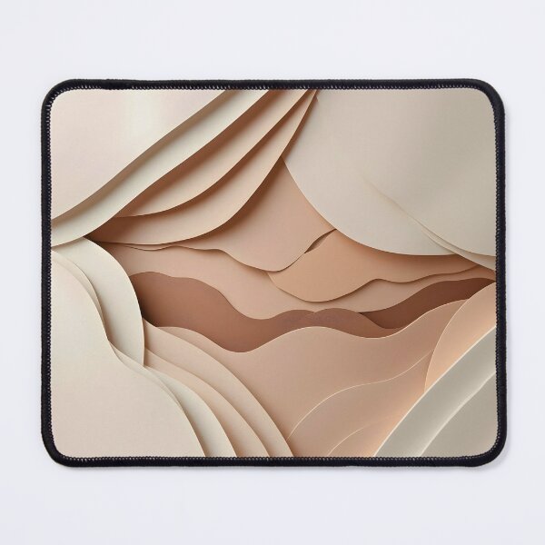 Item preview, Organic Layers: Modern Minimalist Paper-Cut Abstract Topography Art designed and sold by Cozyartsss.