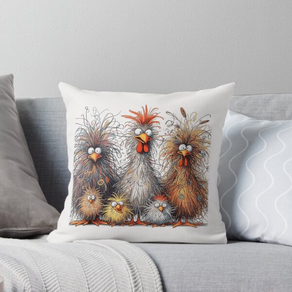 Item preview, Eagerlys Colorful Funny Chicken Art, Crazy Chicken Family  designed and sold by CriseldaBruning.