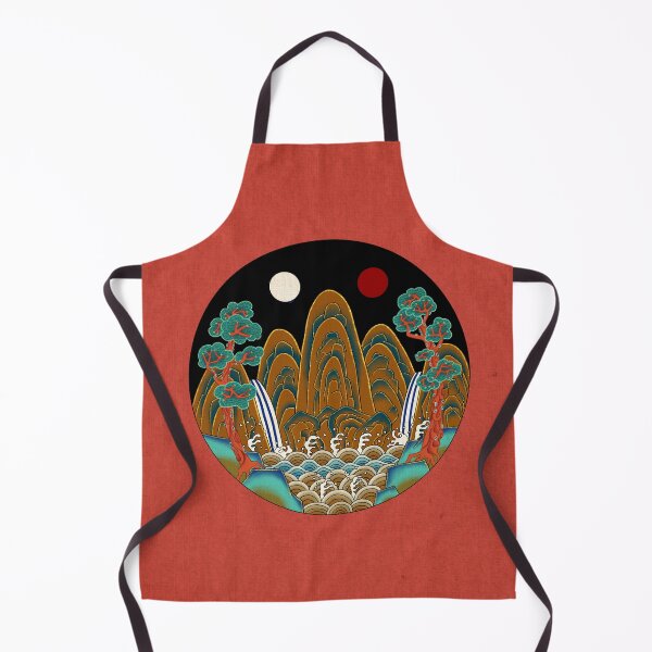 Item preview, Korean Folk Art: The Royal Sun, Moon, and Five Peaks B designed and sold by QamarART Paintings.