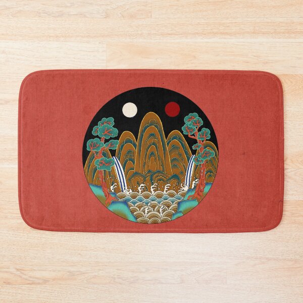 Item preview, Korean Folk Art: The Royal Sun, Moon, and Five Peaks B  designed and sold by QamarART Paintings.