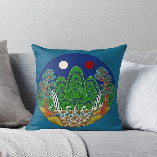 Item preview, Korean Folk Art: The Royal Sun, Moon, and Five Peaks C  designed and sold by QamarART Paintings.