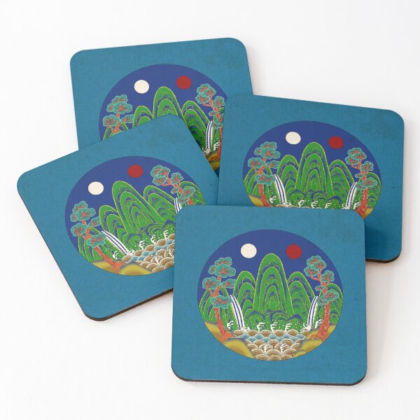 Item preview, Korean Folk Art: The Royal Sun, Moon, and Five Peaks C  designed and sold by QamarART Paintings.