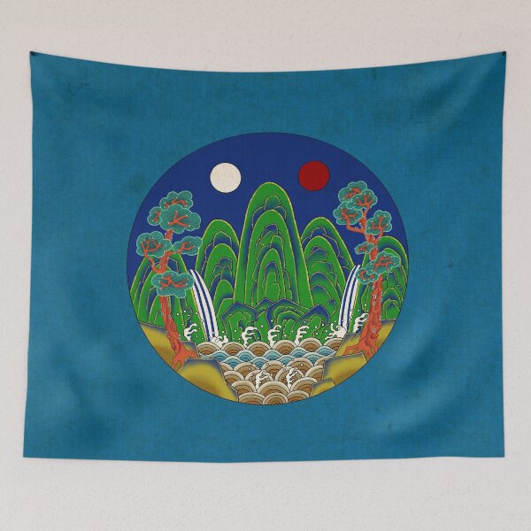 Item preview, Korean Folk Art: The Royal Sun, Moon, and Five Peaks C  designed and sold by QamarART Paintings.