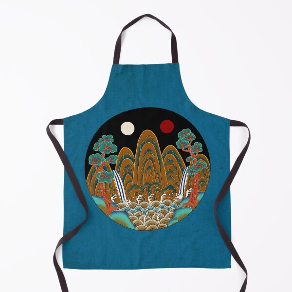 Item preview, Korean Folk Art: The Royal Sun, Moon, and Five Peaks D designed and sold by QamarART Paintings.