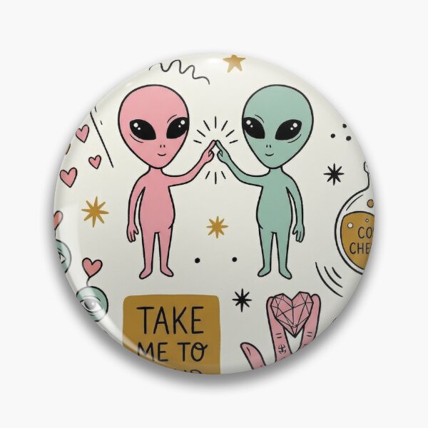 Item preview, Cosmic Chemistry Take Me To Your Lover Alien Art designed and sold by zzz888.