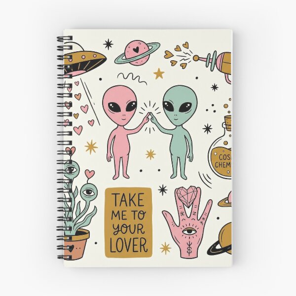 Item preview, Cosmic Chemistry Take Me To Your Lover Alien Art designed and sold by zzz888.