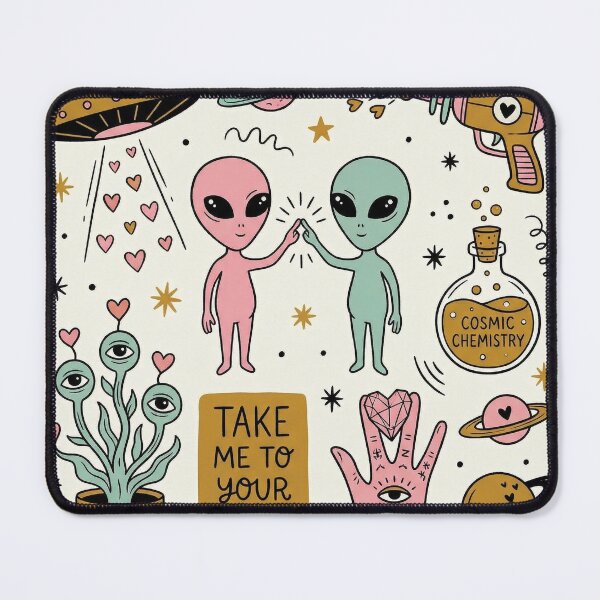 Item preview, Cosmic Chemistry Take Me To Your Lover Alien Art designed and sold by zzz888.