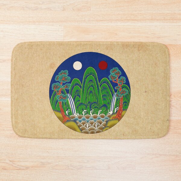 Item preview, Korean Folk Art: The Royal Sun, Moon, and Five Peaks E designed and sold by QamarART Paintings.
