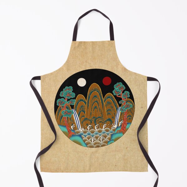 Item preview, Korean Folk Art: The Royal Sun, Moon, and Five Peaks F designed and sold by QamarART Paintings.