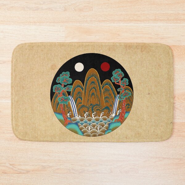 Item preview, Korean Folk Art: The Royal Sun, Moon, and Five Peaks F  designed and sold by QamarART Paintings.