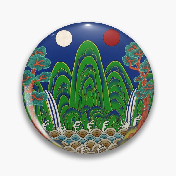 Item preview, Korean Folk Art: The Royal Sun, Moon, and Five Peaks G  designed and sold by QamarART Paintings.