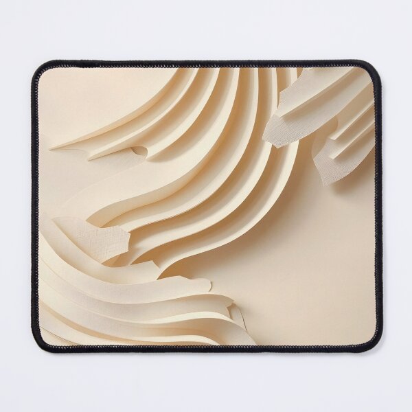 Item preview, Architectural Flow: Modern Minimalist Layered Sculptural Ribbon Abstract Art designed and sold by Cozyartsss.