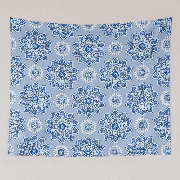 Item preview, Mandala in blue  designed and sold by NUSUSDREAM.