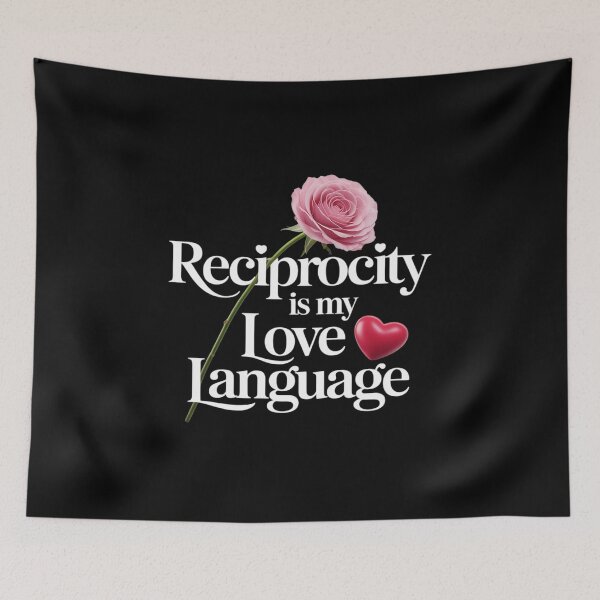 Item preview, Reciprocity Is My Love Language Flower Red Heart designed and sold by Shannon Bosley.