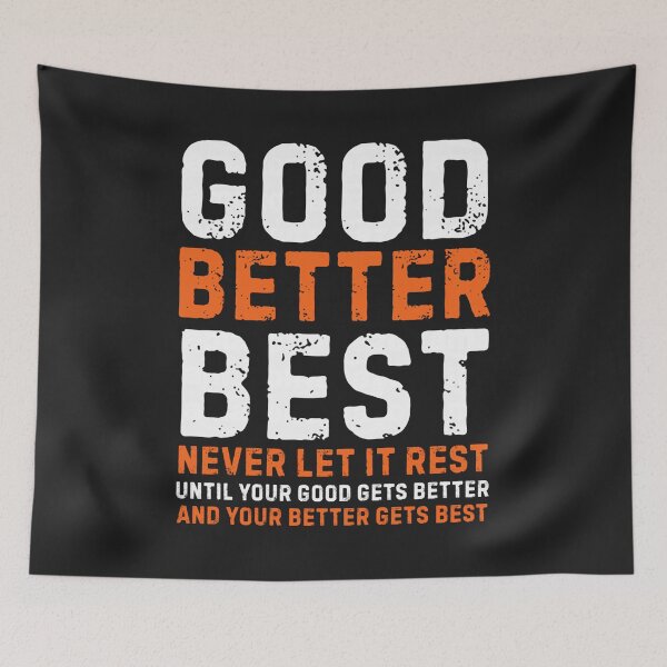 Item preview, Good Better Best Bear Outline Motivation  designed and sold by CriseldaBruning.