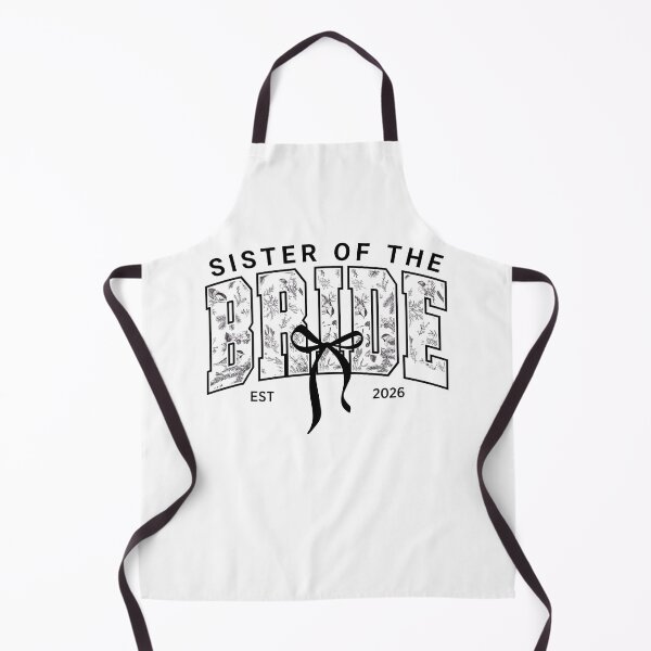 Item preview, Sister Of The Bride 2026 Mrs Est 2026 Coquette Bow Black Toile Chinoiserie designed and sold by jakaun.