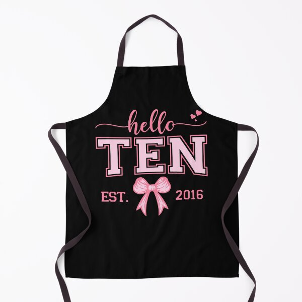 Item preview, Hello Ten Est 2016 Coquette Bow 10th Birthday Girl 10 Years designed and sold by jakaun.