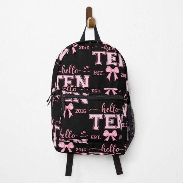 Item preview, Hello Ten Est 2016 Coquette Bow 10th Birthday Girl 10 Years designed and sold by jakaun.