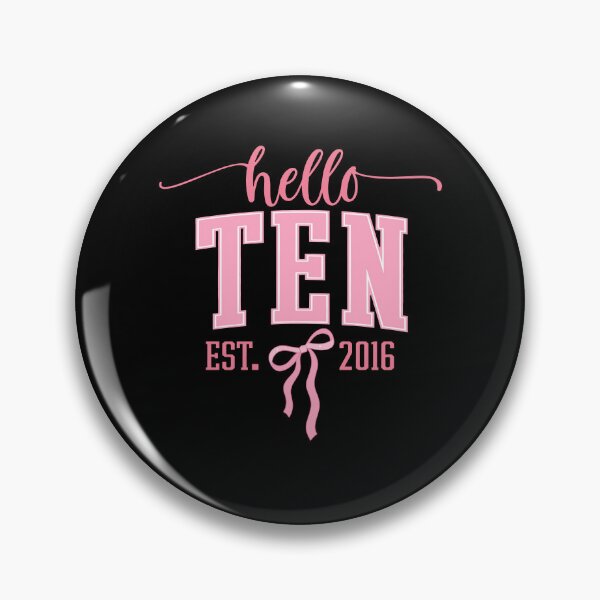 Item preview, Hello Ten Est. 2016 Coquette Bow 10th Birthday Girl designed and sold by jakaun.