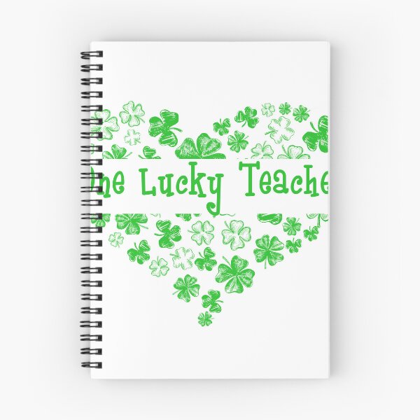 Item preview, One Lucky Teacher Heart Funny designed and sold by RoyesButler.