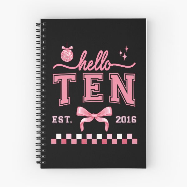 Item preview, Hello 10 Est 2016 10th Birthday Girl Cute Pink Coquette Bow designed and sold by jakaun.