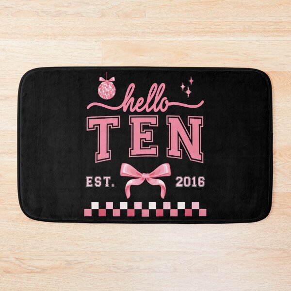 Item preview, Hello 10 Est 2016 10th Birthday Girl Cute Pink Coquette Bow designed and sold by jakaun.