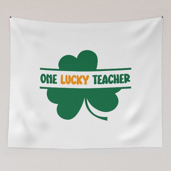 Item preview, One Lucky Teacher Shamrock designed and sold by RoyesButler.