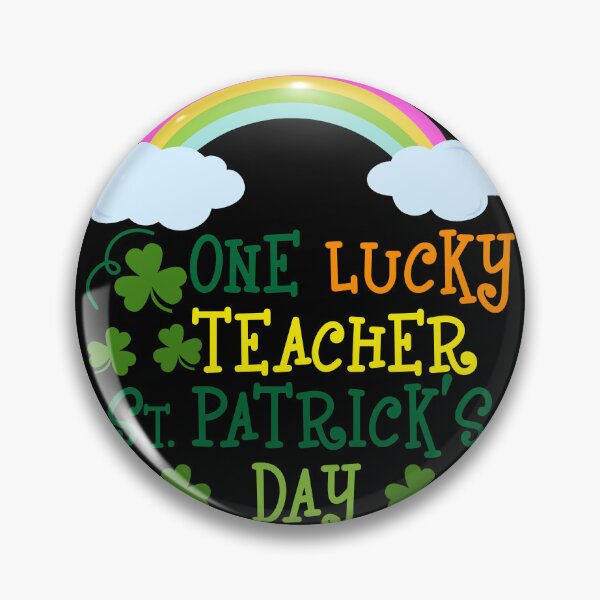 Item preview, One Lucky Teacher Heart Rainbow designed and sold by RoyesButler.