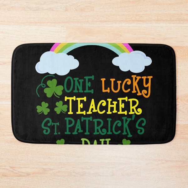 Item preview, One Lucky Teacher Heart Rainbow designed and sold by RoyesButler.