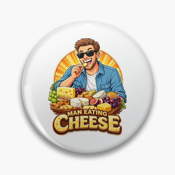 Item preview, The Ultimate Cheese Lover - Man Eating Cheese designed and sold by Sitred123.