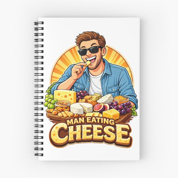Item preview, The Ultimate Cheese Lover - Man Eating Cheese designed and sold by Sitred123.
