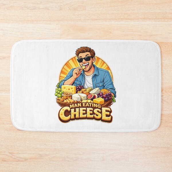 Item preview, The Ultimate Cheese Lover - Man Eating Cheese designed and sold by Sitred123.