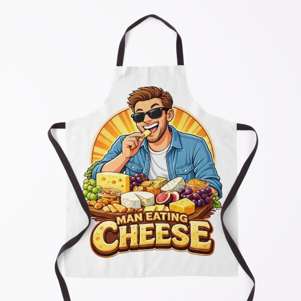 Item preview, The Ultimate Cheese Lover - Man Eating Cheese designed and sold by Sitred123.