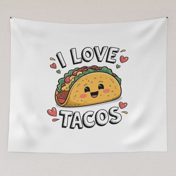 Item preview, I Love Tacos T shirt Cinco De Mayo Women designed and sold by catsdothingz.