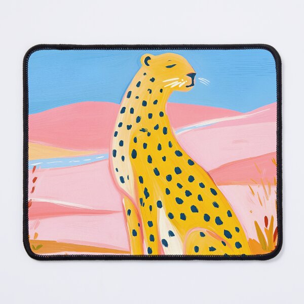 Item preview, Leopard Resting Serenely in Vibrant Desert designed and sold by Funnyboy88.
