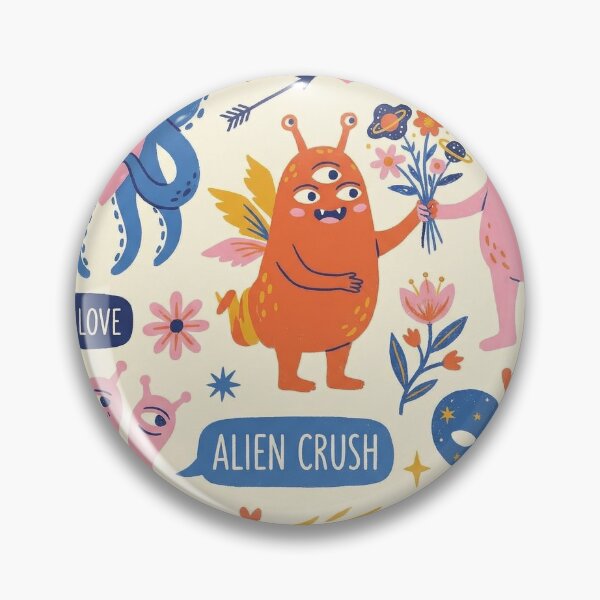Item preview, Cosmic Love Alien Crush Cute Sci-Fi Montage designed and sold by zzz888.