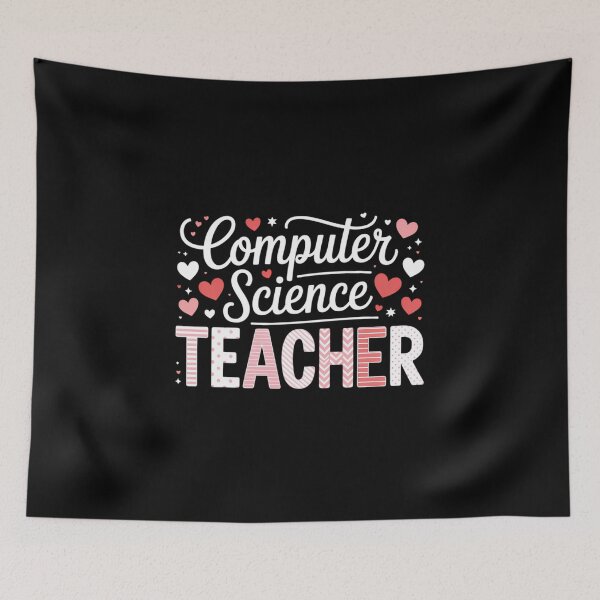 Item preview, Valentine's Day Computer Science Teacher Teaching School designed and sold by IdunayaStore.