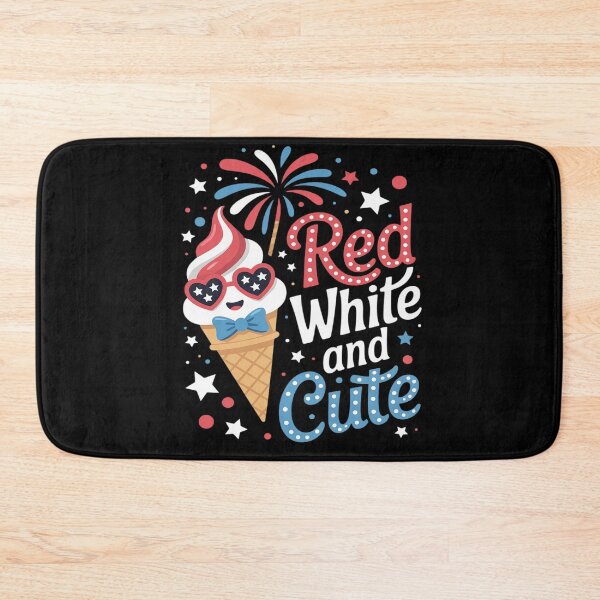 Item preview, Red White and Cute Ice Cream Patriotic Bow 4th Of July designed and sold by Shannon Bosley.