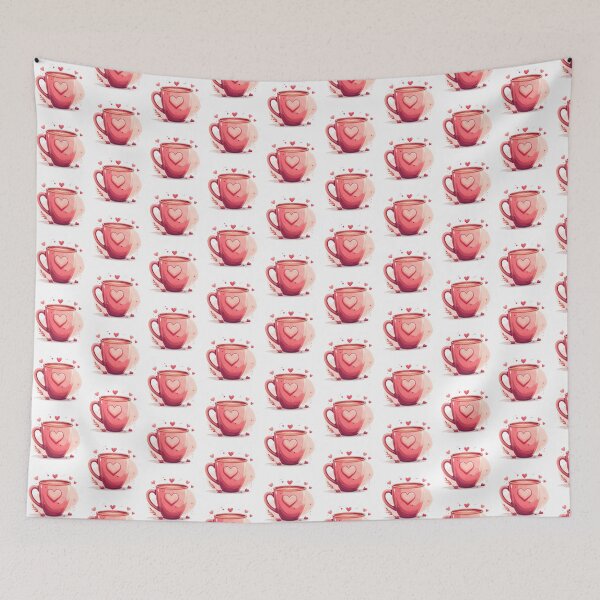 Item preview, Pink Coffee Mug with Heart – Cute Valentine Illustration designed and sold by Beamiverse.