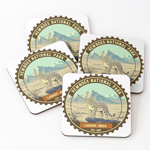 Item preview, Hemis National Park Ladakh India - Vintage Snow Leopard Wildlife Sticker designed and sold by MT-Hub | Cute Aesthetic Art, Stickers & Phone Cases.