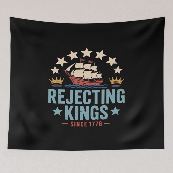 Item preview, Rejecting Kings Patriotic 1776 Ship designed and sold by Shannon Bosley.