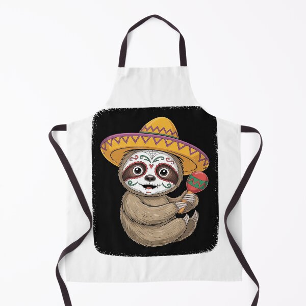 Item preview, Sugar Skull Sloth Sombrero Cinco De Mayo Day Of Dead designed and sold by catsdothingz.