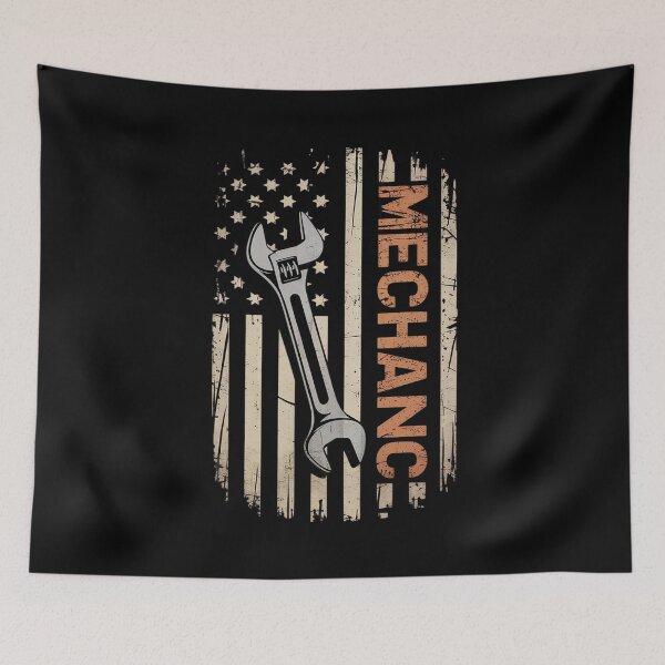Item preview, Mechanic American Flag  designed and sold by MythWoot.