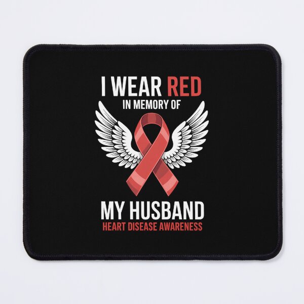 Item preview, I Wear Red In Memory of my Husband Heart Disease Awareness designed and sold by IdunayaStore.
