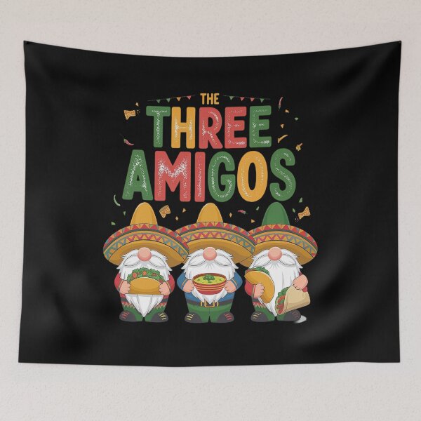 Item preview, Three Amigos Mexican Gnomes Cute Cinco De Mayo Fiesta Garden designed and sold by catsdothingz.