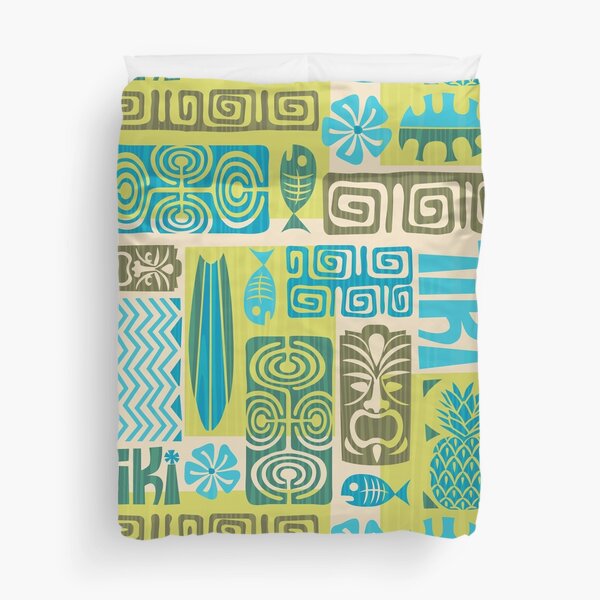 Item preview, Tiki Time Luau Party Pattern designed and sold by Pink Pineapple Works.