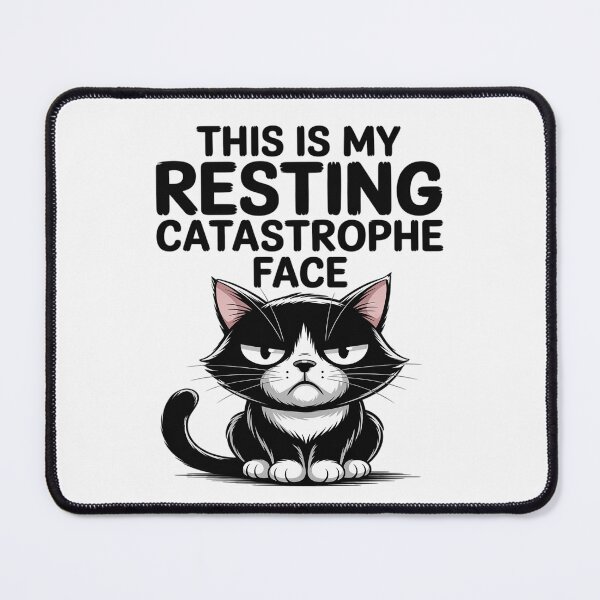 Item preview, Resting Catastrophe Face Funny Anxiety Overload Mood designed and sold by Shannon Bosley.