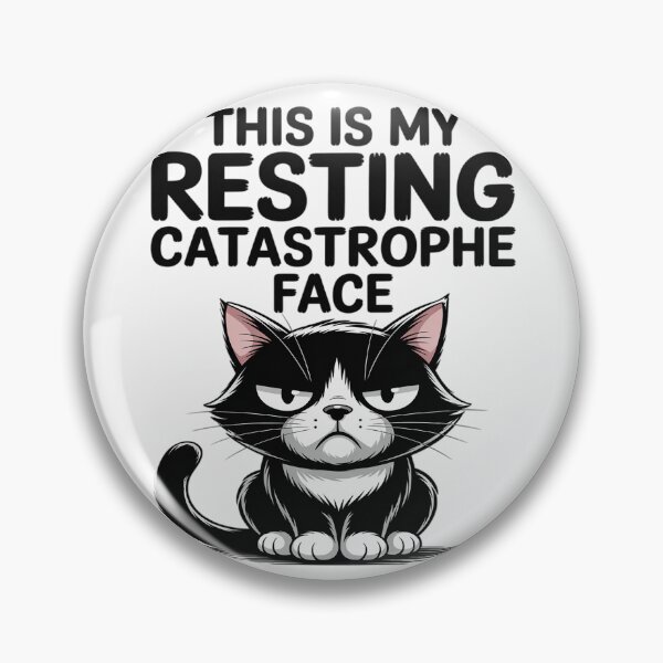 Item preview, Resting Catastrophe Face Funny Anxiety Overload Mood designed and sold by Shannon Bosley.