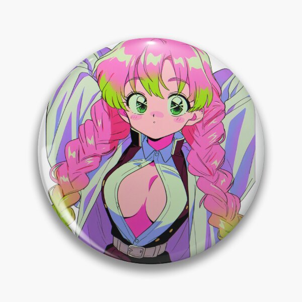 Item preview, Mitsuri Kanroji – 90s Retro Anime Style designed and sold by Chibis&Co.